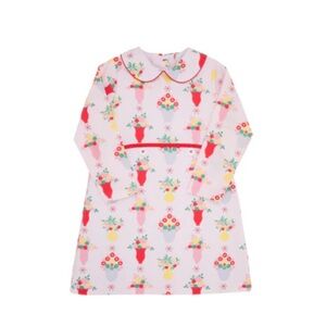 The Beaufort Bonnet Company Lindy’s Lunch Pink and Plentiful Floral Kids Dress